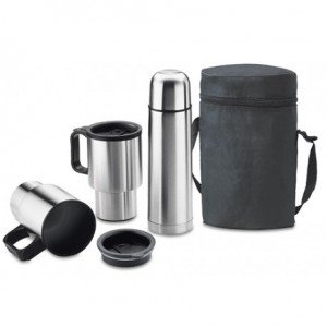 Regalo Corporativo Set Outdoor Termo y Dos Mugs