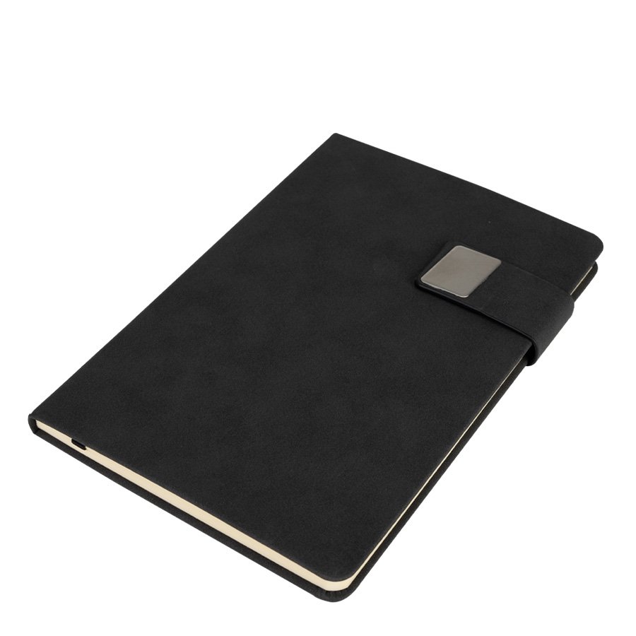 Regalo Corporativo Cuaderno Deluxe simil cuero con iman